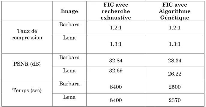 Figure 3.2. (a) Image originale. (b) Image reconstruite avec AG. 