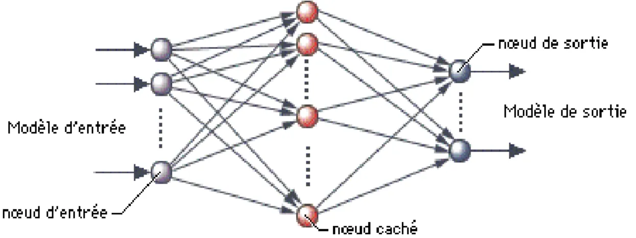 Figure 1.3 : Un réseau de neurones artificiel 