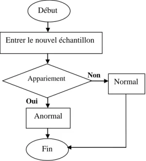 Figure 2.3.   Processus de détection du NSA [DAS 09].  Début  