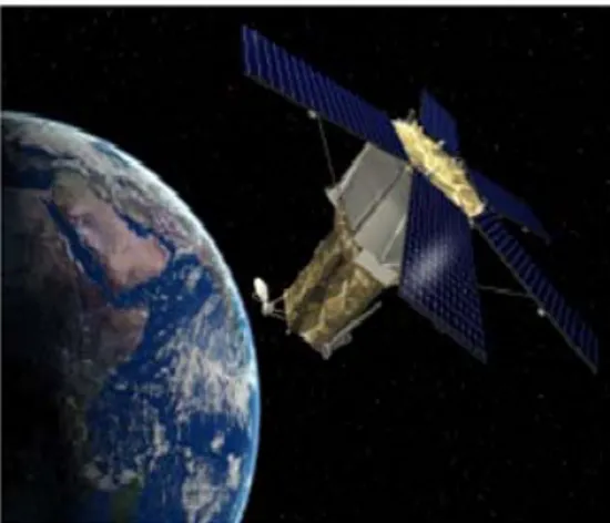 Figure I-4 .  Représentation du satellite GeoEye [Mrn13]  4.5  Le satellite Quickbird  