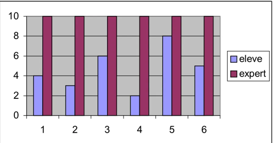 Figure 2.1. Exemple modélisation expertise partielle sur un domaine. 