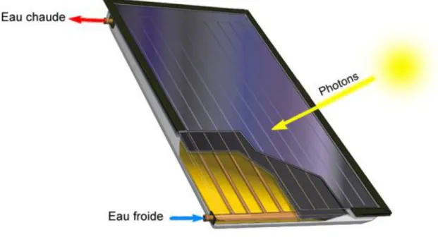 Fig 1-9 : Panneaux de chauffage solaire 