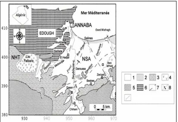Figure 19.Répartition  des aquifères de la région d’Annaba