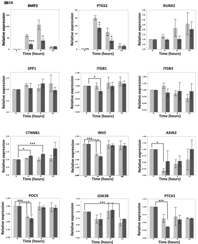 Figure 2-3. Biomechanical response profile of human primary osteoblast from IS patients  with elongated cilia vs