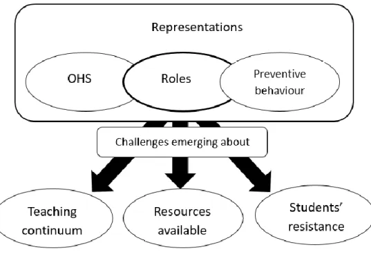 Figure 1 illustrates the representations and challenges described by the participants 