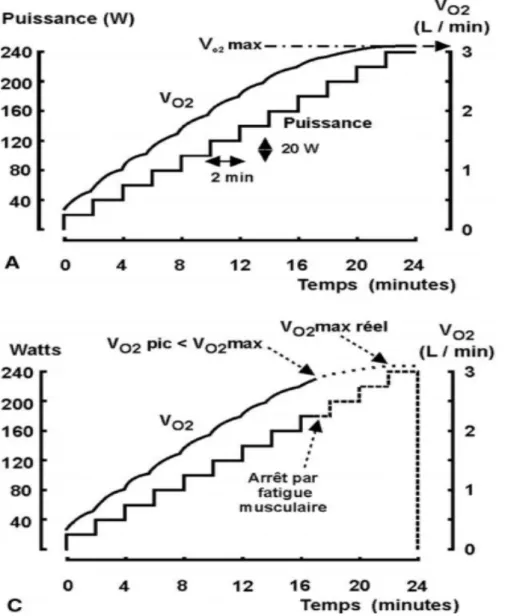 Figure 5.  La différence entre VO2max et VO2pic 