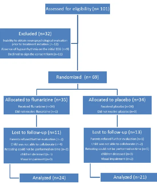 Figure 1. Patient flow chart cognitively evaluated at 2 years 