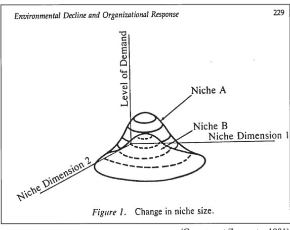 Figure 1. Change in niche size,