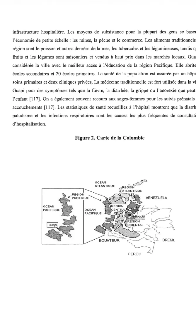 Figure 2. Carte de la Colombie