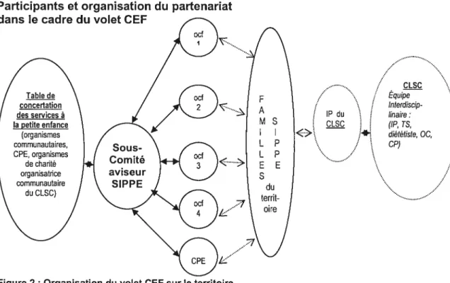 Figure 2 : Organisation du volet CEF sur le territoire