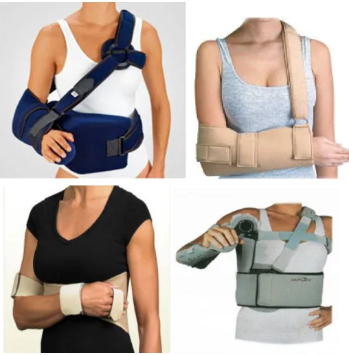 Figure 5 : Common shoulder orthoses
