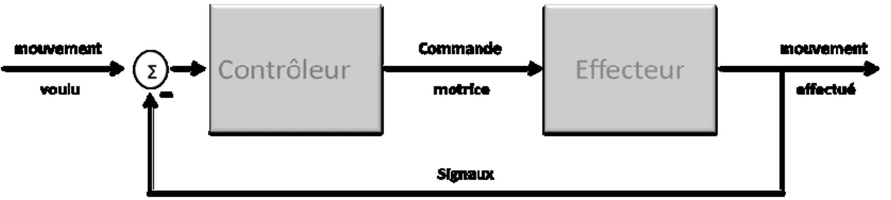 Fig. 2 : Contrôle en boucle fermée : rétroaction 