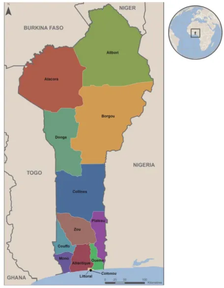 Figure 4 : Carte du Bénin 
