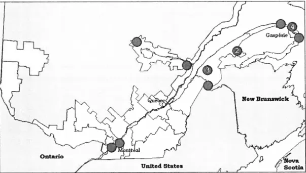 Figure 10 : Vifies de mariage des parents pour les 10 famifles canadiennes françaises