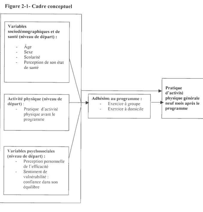 Figure 2-1- Cadre con ceptuel
