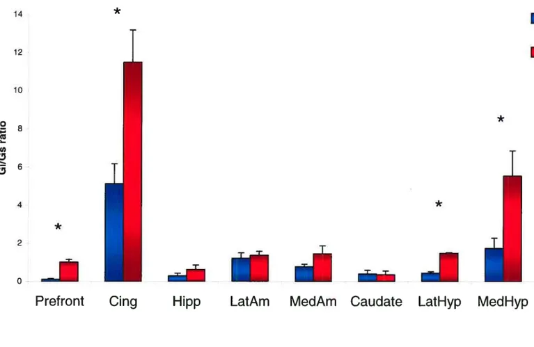 Figure 4: GiIGs concentration ratio in rat brain samples