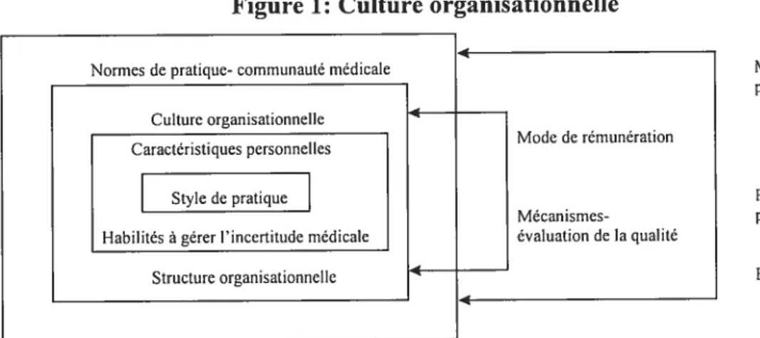 Figure 1: Culture organisationnelle