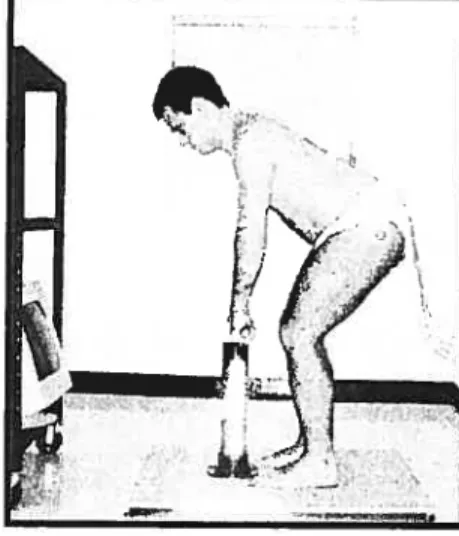 Fig. ID Test de fatigue en position semi-accroupie