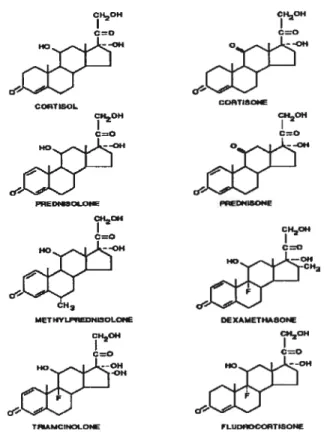 Figure 5. Structure chimique des GCEs et des principaux GCs[72]