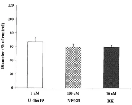 FIGURE 15. G0/G-proteins in 13K induced control rat retinal vasodilation. A baseline measure