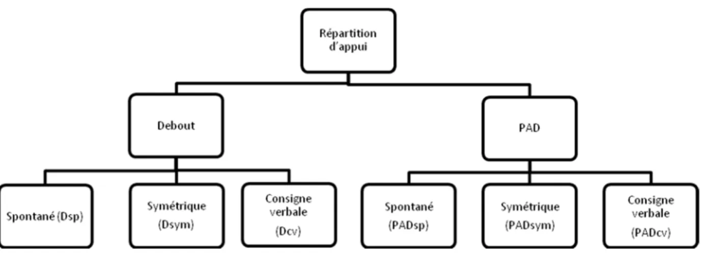 Figure 3.6 : Représentation des conditions d’évaluation de la répartition d’appui 