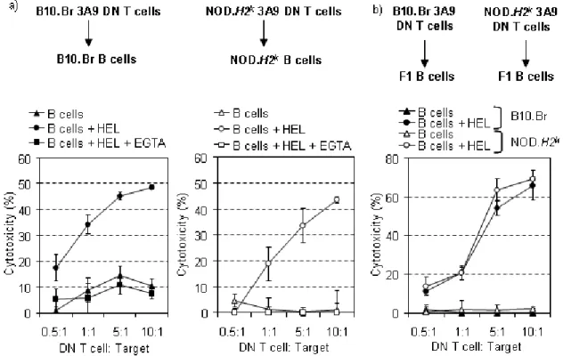 Figure 2: The cytotoxic function of 3A9 DN T cells from autoimmune-prone mice is  not  impaired