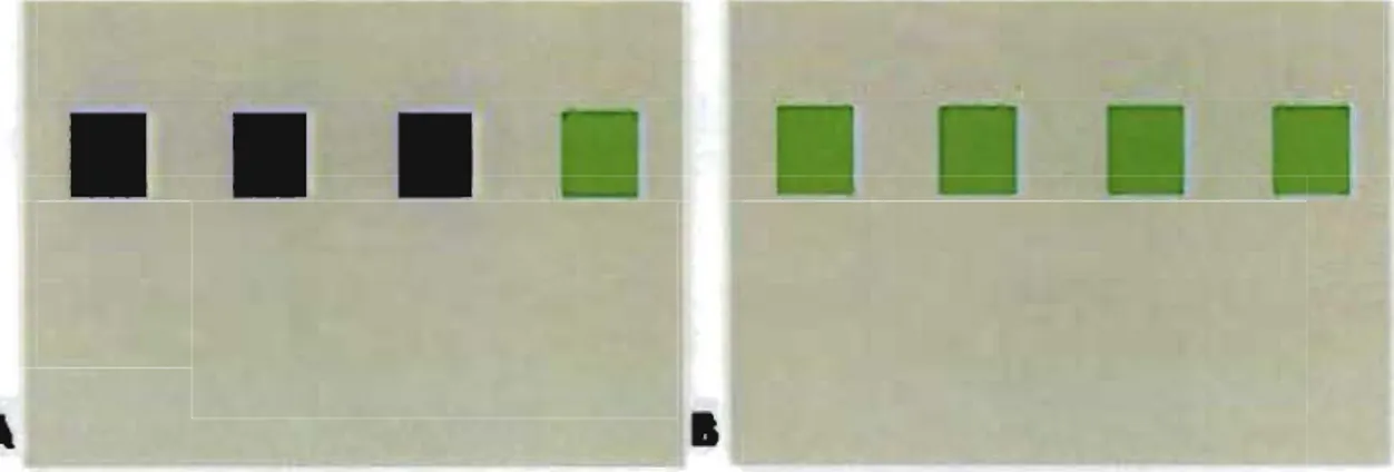 Fig  9.  Subjects were shown one of Iwo  images white being scanned.  a)  The  externally  triggered alternating  movement  task:  the  green  square  indicates  which  button  must  be pressed