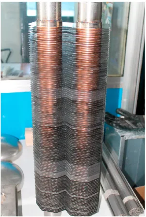 Figure 2.2: A picture of the twin columns of the PROGEO reactor.[ 137 ]