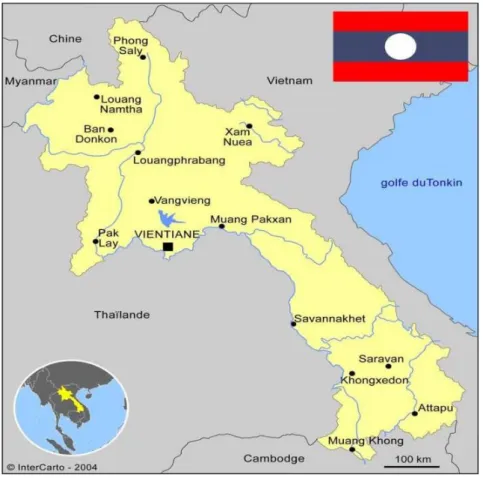 Figure 1 : Carte du Laos 