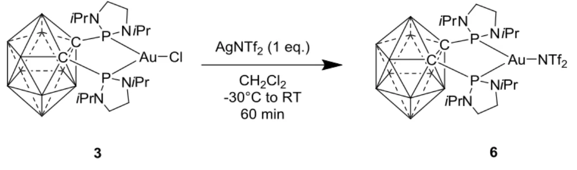 Figure 2.2 Molecular structure of complex 6 determined by single X-ray crystallography