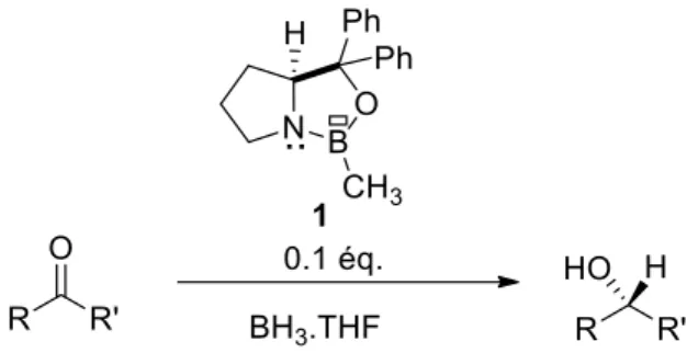 Figure 2 : Etat de transition à 6 chaînons proposé pour la réduction des cétones. 