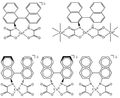 Figure 6 : Différents ligands chiraux du type binaba. 