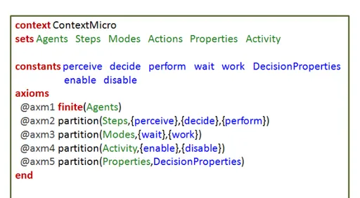 Figure 4.4 — Le modèle statique du niveau micro : le contexte ContextMicro