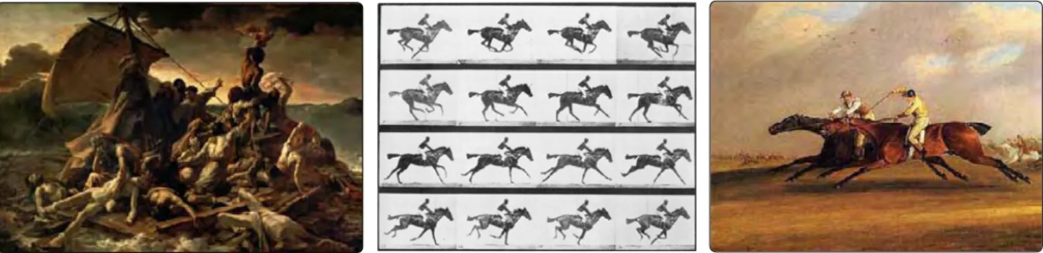 Figure 9 : Expression visuelle du temps : Le radeau de la Méduse, peinture de  