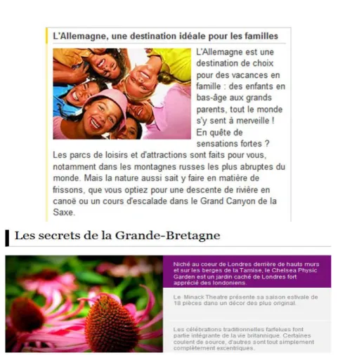 Figure 3-2 : Exemple de titres ayant pour vocation d’accrocher le lecteur. 
