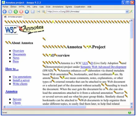 Figure I.3.6 – Problème du passage à l’échelle de la représentation des annotations en contexte.