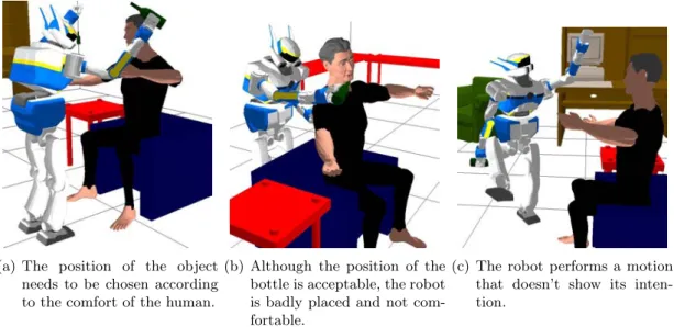 Figure 4.1: Humanoid robot HRP-2 hands over a bottle to a sitting person.