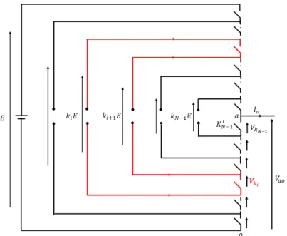 Figure 2.11  Schéma de calcul de la tension au sein d'une cellule de commutation à N niveaux.