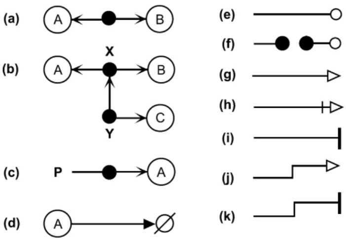 Figure 1.2: Symbol definitions and map conventions