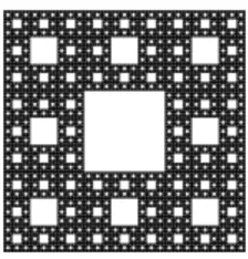 Figure 2.3: Sierpinski carpet (source: Wikipedia).