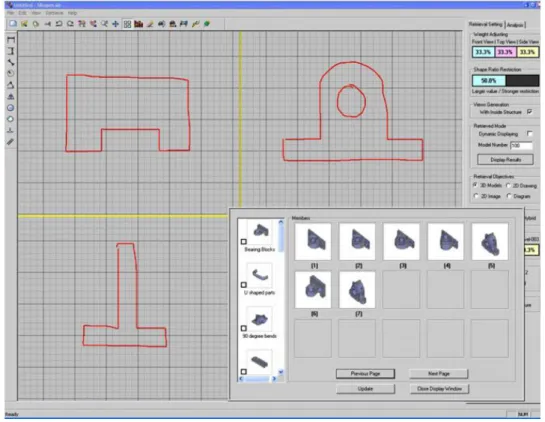 Figure I. 6. Objet 3D dessiné en se basant sur ses vues 2D et le résultat obtenu 