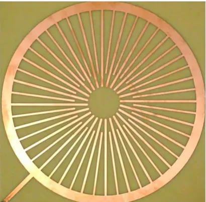 Figure 2-5 Photo de l’écran de Faraday utilisé sur METRIS. Le diamètre de l’écran est de 0.18 m