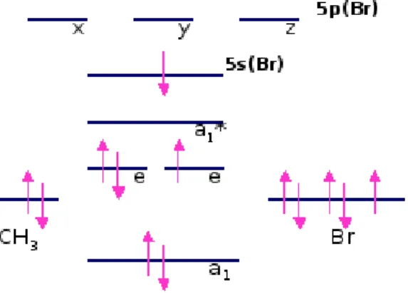 Figure 2.11 – Conﬁguration électronique d’un état de la bande de Rydberg 5s (le