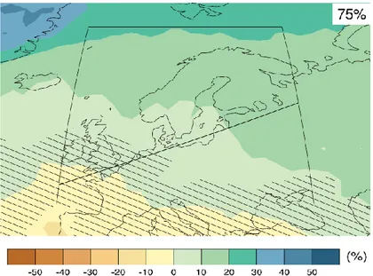 Figure  I-9 : Changement  des  précipitations  à l’horizon 2081-2100, par rapport aux  valeurs  en 1986- 1986-2005, en utilisant un scénario moyen de forçage radiatif (RCP4.4)