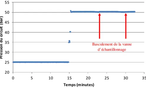 Figure II-11 : Régulation de la pression de la boucle SOLO 