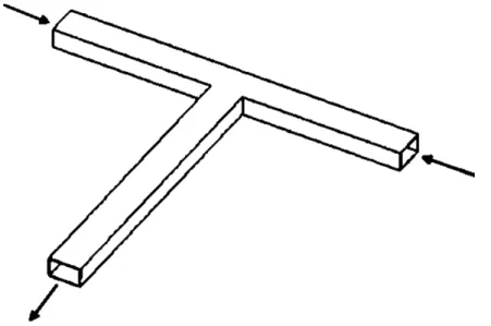 Figure 8: Representation of a T−mixer.