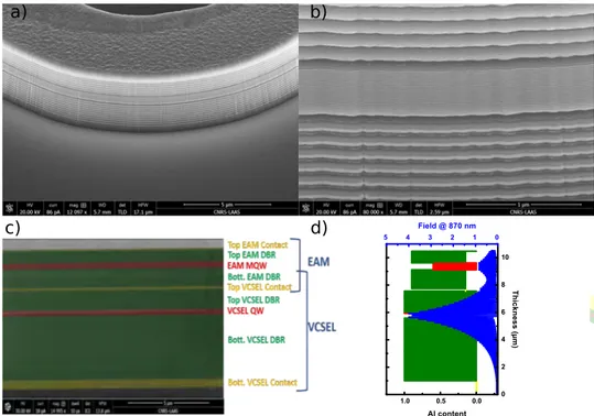 Fig. 3 .1 shows the different epitaxial layers: in yellow the highly doped layers for the