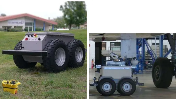Figure 2.1.: 4MOB platform and fully integrated Air-Cobot • a highly precise Eva 3D scanner manufactured by Artec