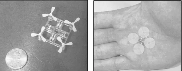Figure 1.12: The mesicopter: a micro air vehicle prototype based on the rotating wings principle developed at Stanford university, California, U.S.A