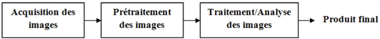 Fig. 1.5. Schéma de base d’un système d’extraction et de reconnaissance d’information en télédétection 
